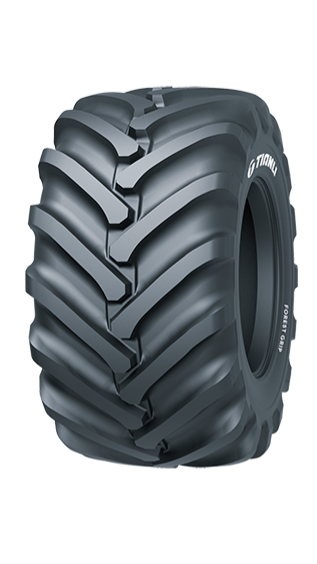 Tianli Forest Grip forestry tyre with angled lugs and open tread pattern