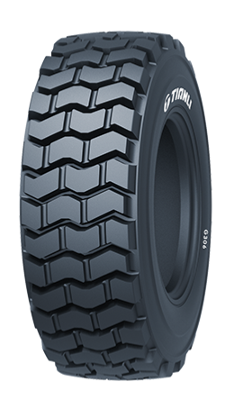Tianli 10-16.5 G306 tyre with block-shaped tread pattern for industrial vehicles and skid steer loaders