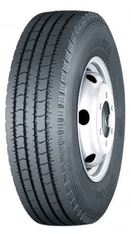 Front-angle view of Westlake CR960A commercial truck tyre with rib tread and steel-belted radial casing.